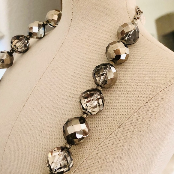 Vintage Crystal Necklace & Peacock AB Earrings 🦚 - Picture 10 of 12